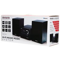 Aiwa MSBTU-300 Micro HiFi-systeem met Bluetooth, CD, USB, FM-radio, zwart - thumbnail