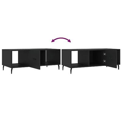 Salontafel 102x50x40 cm bewerkt hout zwart