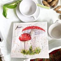 Ambiente Servetten 33x33cm Paddestoelen - thumbnail