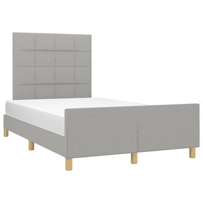 Bedframe zonder matras 120x190 cm stof lichtgrijs - thumbnail