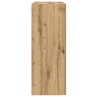 Wandkast artisanaal eikenkleurig 69.5 x 34 x 90 cm Bewerkt hout - thumbnail