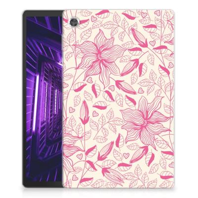 Lenovo Tab M10 Plus | Siliconen hoesje | Pink Flowers