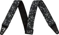 Fender Hawaiian Strap Black Floral gitaarband - thumbnail