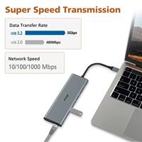 Akasa USB Type-C 14-In-1 Dock USB-C dockingstation Geschikt voor merk (dockingstation): Universeel Geïntegreerde kaartlezer, USB-C Power Delivery - thumbnail