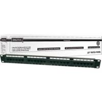 Digitus DN-91524U 24 poorten Netwerkpatchpaneel 483 mm (19) CAT 5e 1 HE Zwart Niet ingericht - thumbnail