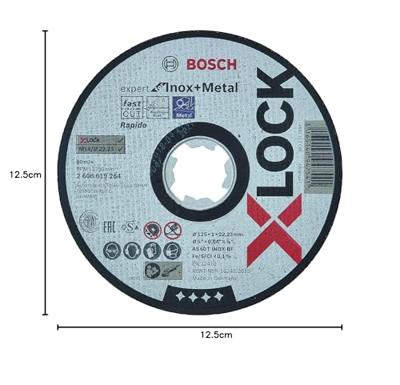 *Doorslijpschijf Xlock Inox stan 125x1x22