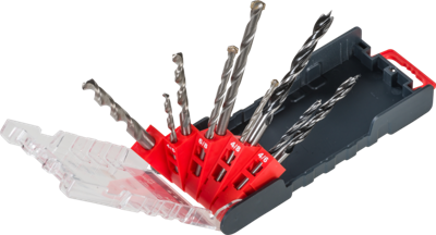 kwb 109154 HSS Steen-spiraalboorset 9-delig 5 mm, 6 mm, 8 mm, 3 mm, 4 mm, 5 mm, 3 mm, 4 mm, 5 mm Cilinderschacht 9 stuk(s)