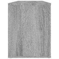 Schoenenkast 100x35x45 cm bewerkt hout grijs sonoma - thumbnail