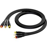 Procab CAV130/3 SVHS en RCA videokabel 3m - thumbnail