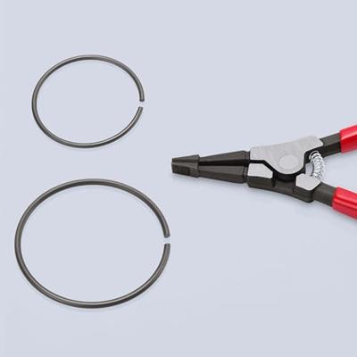 Knipex Montagetang voor veerringen op assen | Kunststof bekleed | Gebruineerd | Lengte 170 mm - 45 11 170
