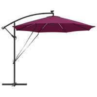 Cantilever Banana Parasol Bordeauxrood 294 x 294 x 248 cm - thumbnail