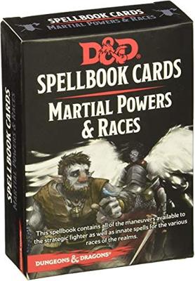 D&D 5.0 Spellbook Cards - Martial Powers and Races D&D 5.0 Spellbook Cards - Martial Powers and Races
