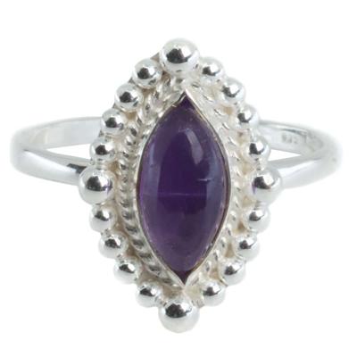 Edelsteen Ring Amethist - 925 Zilver (Maat 17) Edelsteen Ring Amethist - 925 Zilver (Maat 17)