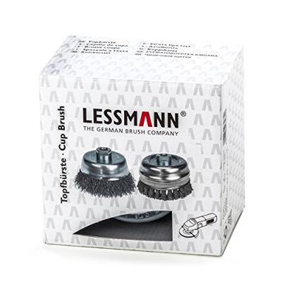 Lessmann Potborstel | schroefdraad d. 80 mm draaddikte 0,35 mm | staal | 8.500 omw/min | 1 stuk - 424177 424177