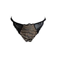 AMBRA Lingerie Sauvage brasil/tanga bruin/zwart 1447 - thumbnail