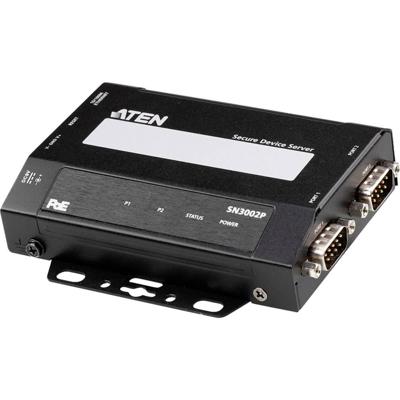 ATEN 2-Port RS-232 Secure Device Server Over Ethernet, W126427577 (Server Over Ethernet Transmissie met PoE 2-Port RS-232 Secure Device Server met PoE,)