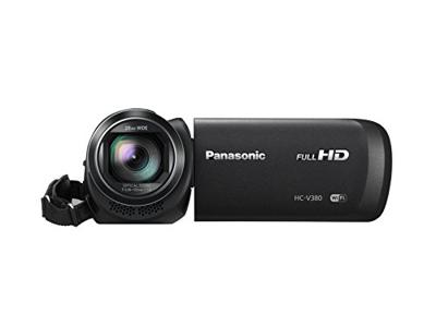 Panasonic HC-V380EG-K Full HD camcorder (Full HD, 50x optische zoom, 28 mm groothoek, optische 5-assige beeldstabilisator Hybrid OIS+, WiFi) zwart