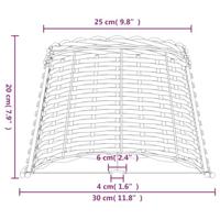 VidaXL Lampenkap ø30x20 cm wicker wit - thumbnail