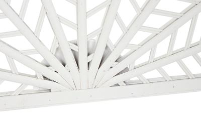 Hoofdbord Home ESPRIT Wit Bamboe Rotan 160 x 2,5 x 81 cm