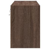 Tv-wandmeubel met LED-verlichting 80x31x45 cm bruin eikenkleur - thumbnail