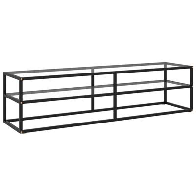 Vidaxl Tv-meubel Met Gehard Glas 160x40x40 Cm Zwart