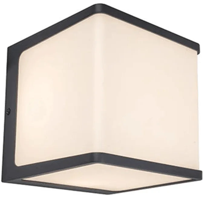 Lutec Vierkante wandlampDoblo antraciet - 5105001125