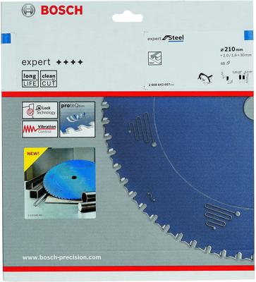 Bosch Accessories Expert for Steel 2608643057 Cirkelzaagblad 210 x 30 x 1.6 mm Aantal tanden: 48 1 stuk(s) Bosch Accessories Expert for Steel 2608643057 Cirkelzaagblad 210 x 30 x 1.6 mm Aantal tanden: 48 1 stuk(s)