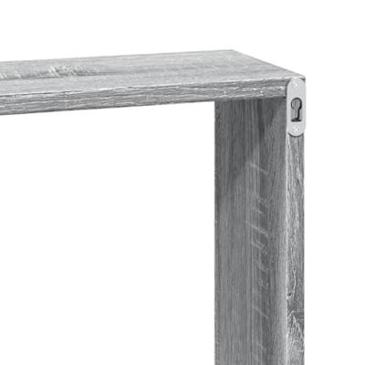 Wandkast 100x16x30 cm bewerkt hout grijs sonoma eikenkleurig Wandkast 100x16x30 cm bewerkt hout grijs sonoma eikenkleurig