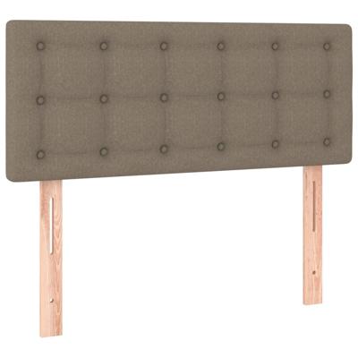Boxspring met matras stof taupe 100x200 cm
