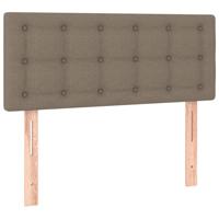 Boxspring met matras stof taupe 100x200 cm - thumbnail
