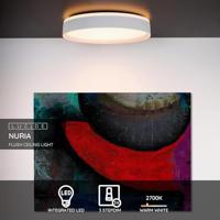 Lucide NURIA - Plafonnière - Ø 30 cm - LED 3 StepDim - 1x18W 2700K - Wit - thumbnail