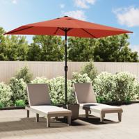 VidaXL Parasol met metalen paal 300x200 cm terracotta - thumbnail