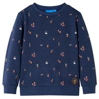 VidaXL Kindertrui 92 gemêleerd marineblauw - thumbnail