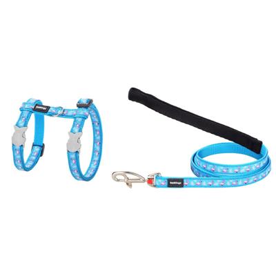 Hondentuigje Red Dingo Flamingo Turkoois