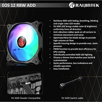 RAIJINTEK EOS 12 RBW ADD-1 case fan