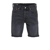 Levi's 501 Hemmed regular fit jeans short zwart - thumbnail