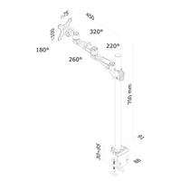 Neomounts 30 monitorarm FPMA-D935POLE70 - thumbnail