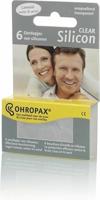 Ohropax Silicon clear 6 Stuks - thumbnail