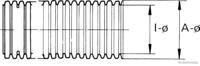HERTH+BUSS anti-marter kabelgoot corrugated pipe nw 14 bla (protection against marte - thumbnail