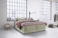 Beddenleeuw Boxspring Bed Julia - Elektrisch - 180x200 - Incl. Hoofdbord - Groen - thumbnail