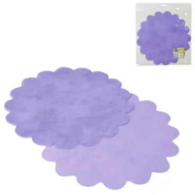 Placemat papier paars 35 cm 10 stuks | 24 stuks