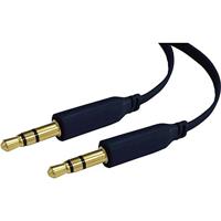 SpeaKa Professional SP-7870108 Jackplug Audio Aansluitkabel [1x Jackplug male 3,5 mm - 1x Jackplug male 3,5 mm] 0.50 m Zwart Vergulde steekcontacten, Zeer - thumbnail