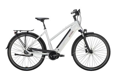 VICTORIA elektrische trekkingfiets "tresalo 15" (#1) ebike vict. tresalo 15 28/48 5sp fh trap. silver