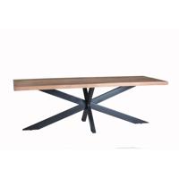 Sohome Eettafel 'Yannick Spider' Mangohout en staal, 200 x 100cm - thumbnail