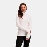 Rough Zip-Neck Thermo Control Longsleeve Dames | Almond | L - thumbnail