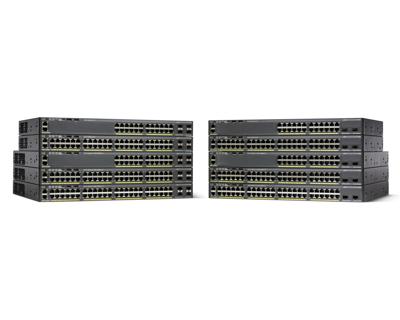 Cisco WS-C2960X-24TS-L Catalyst 2960-X Switch (24x 10/100/1000 Ethernet-poort, 4x BASE-LAN-Base)