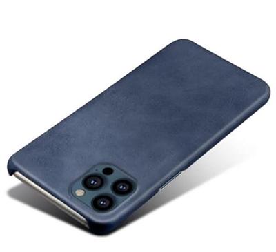 Casecentive Leren Back case iPhone 13 Pro blauw
