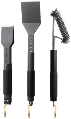 BBQ 3-delige set tang compact, spatel, borstel Boretti - Boretti - thumbnail