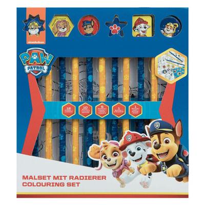 Undercover Kleurset met gummen paw patrol, 29dlg.