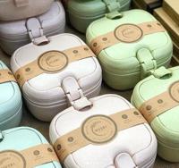 Rice husk lunch box rose 1 Stuks - thumbnail